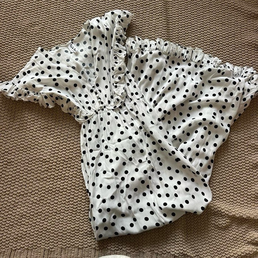 Rat & Boa Black and White Polka Dot Blouse